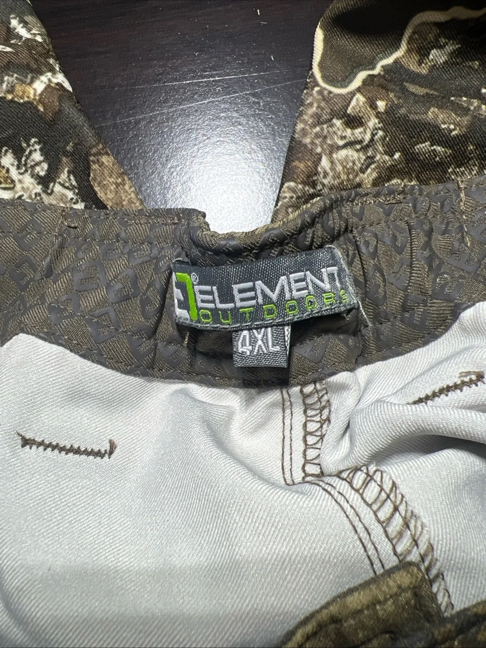 Element Men's Brown Camo Cargo Pants with Olive Accents